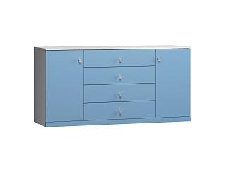 Комод Банни - 3 МДФ Пастельно-Синий