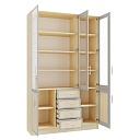 Книжный шкаф Альма - 18 Дуб Молочный