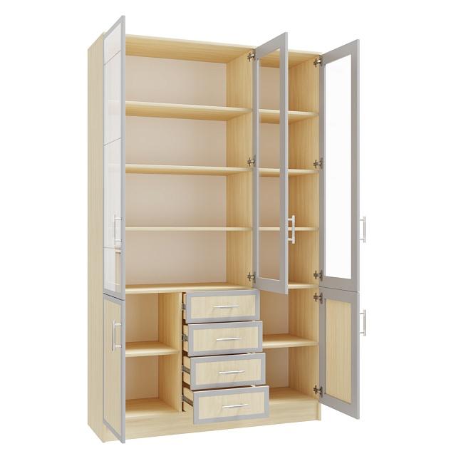 Книжный шкаф Альма - 18 Дуб Молочный