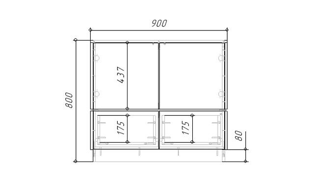 Комод Exeed - 2 Графит