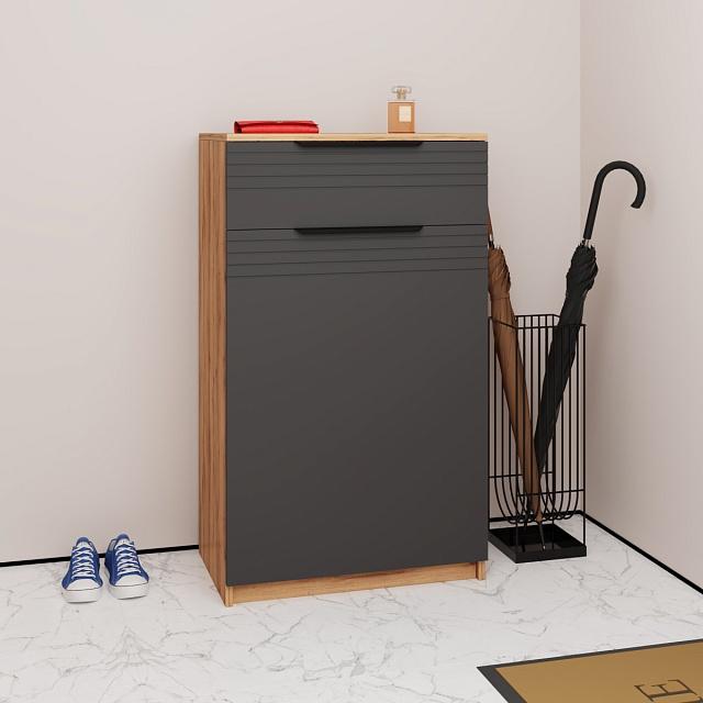 Тумба для обуви Астрис - 3 Графит