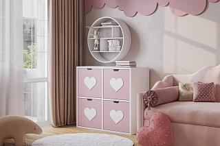 Стеллаж Kids - 1 Розовый Лайт