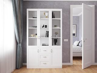 Книжный шкаф Библиограф - 3 №6 Белый