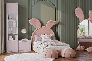 Детская стенка Банни - 1 МДФ Розовый Лайт