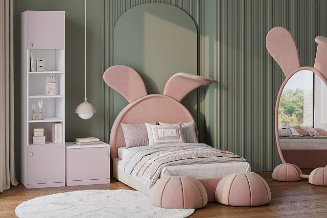 Детская стенка Банни - 1 МДФ Розовый Лайт