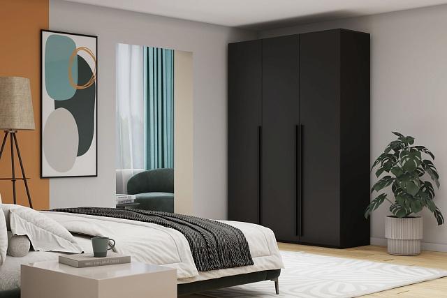 Шкаф распашной Лорена Пакс - 3 Черный