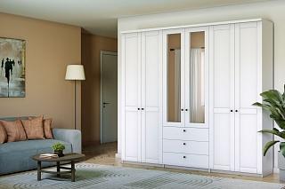 Шкаф распашной София РАХ - 14 МДФ Белый