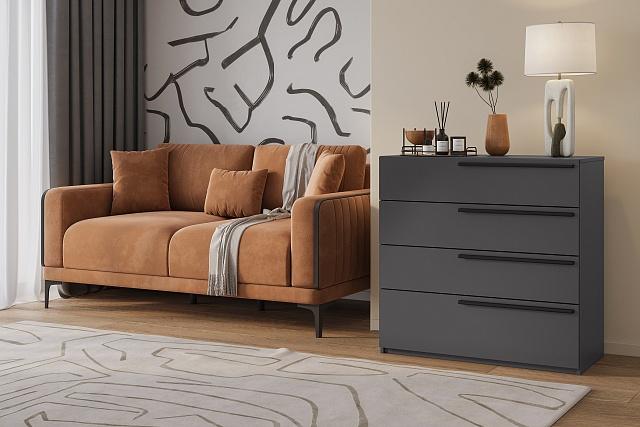 Комод Лорена Пакс - 4 Графит