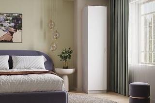 Шкаф распашной Лайт-1 Платье Белый