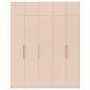 Шкаф распашной Калифорния - 5 с антресолью Сатин