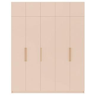 Шкаф распашной Калифорния - 5 с антресолью Сатин