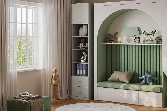 Пенал Банни - 3 МДФ Светло-Серый