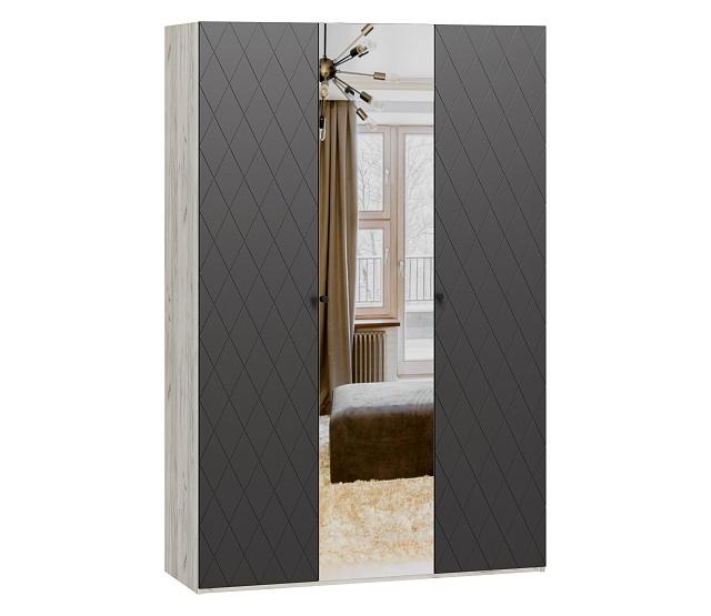 Шкаф распашной Колорадо - 3 с зеркалом МДФ