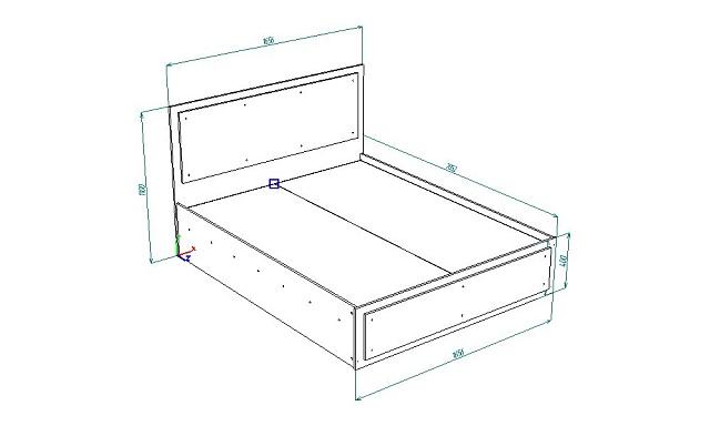 Кровать Луиза - 1 1600