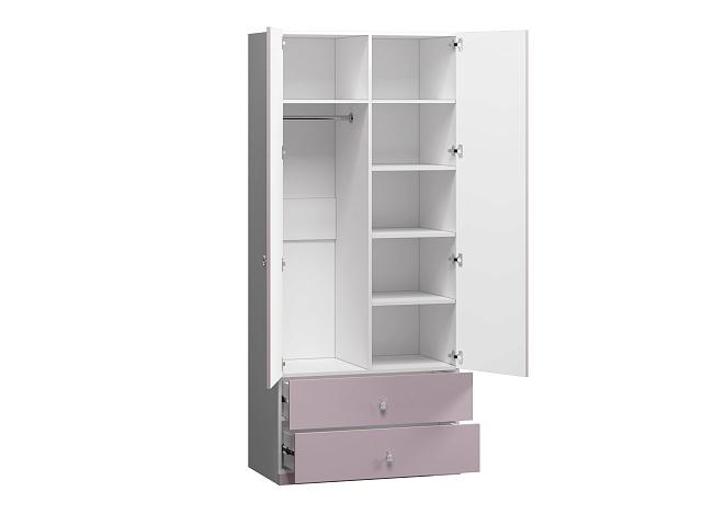 Шкаф распашной Банни - 2.2 МДФ Розовый Лайт