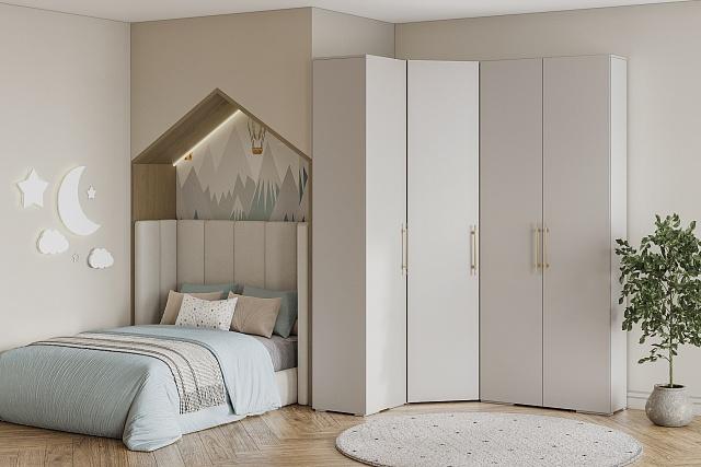 Шкаф угловой Мори-Хелена - 11 Кашемир