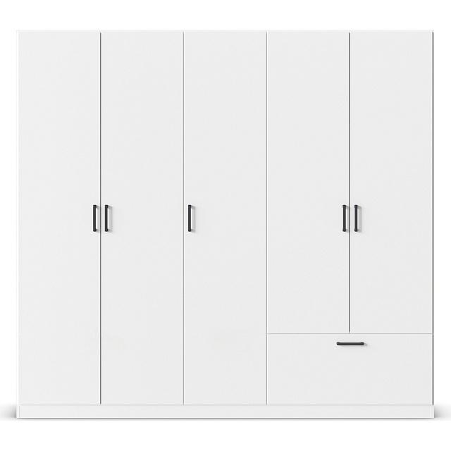 Шкаф распашной Бари - 5 Белый