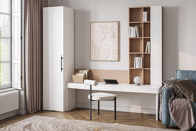 Шкаф распашной Мори-Хелена - 1 Белый