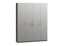 Шкаф распашной Хелена - 4 Шиншилла Серая