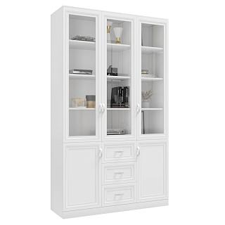 Книжный шкаф Библиограф - 3 №6 Белый