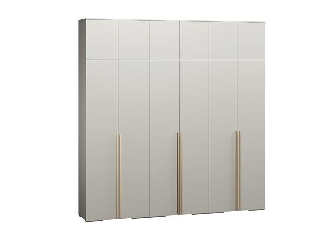 Шкаф распашной Эдинбург - 6 с антресолью Кашемир