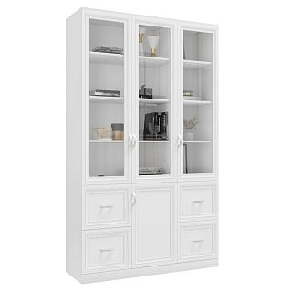 Книжный шкаф Библиограф - 3 №5 Белый