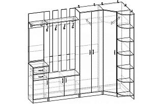 Прихожая Горизонт - 11 МДФ