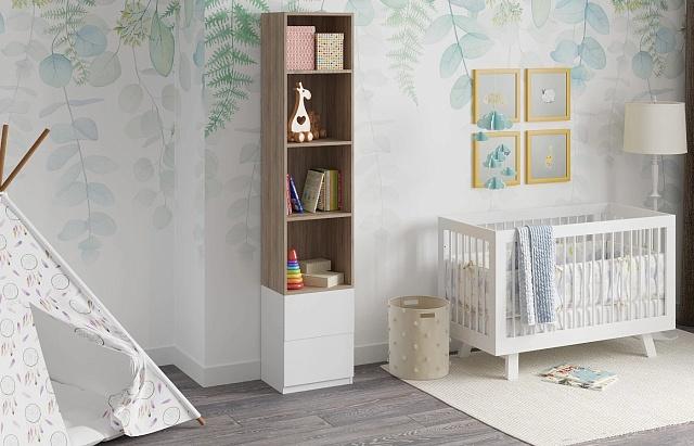 Стеллаж Олли - 2 Дуб Сонома