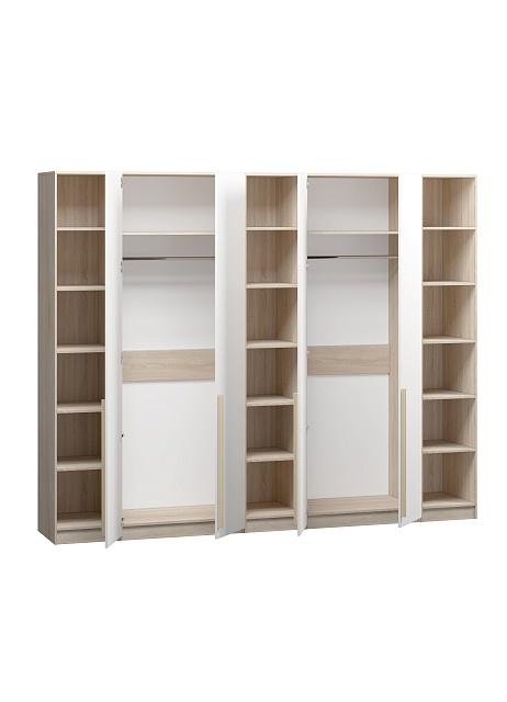 Шкаф распашной Хейсон - 11 Дуб Сонома / Белый