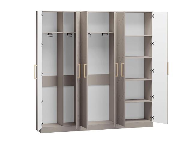 Шкаф распашной Дольче - 6 МДФ Кашемир