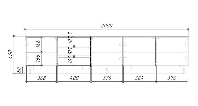 Тумба под ТВ Алиса 4 Белый