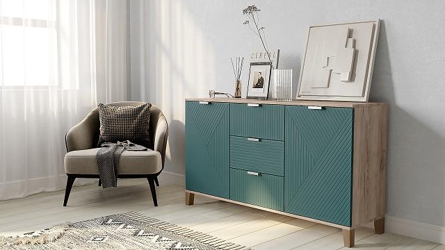 Комод Марвин Йорк - 4 Аквамарин