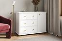 Комод Луиза - 5 МДФ Белый