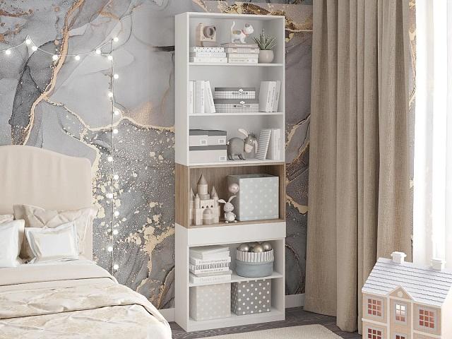 Стеллаж Олли - 5 Дуб Сонома