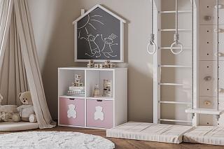 Стеллаж Kids - 7 Розовый Лайт