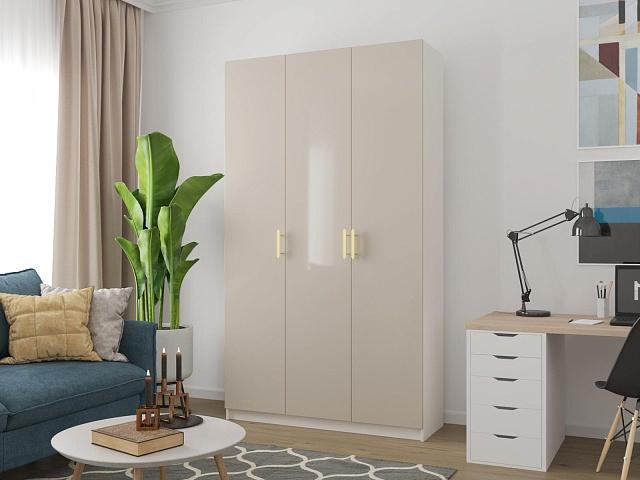 Шкаф распашной Браззавиль - 3 Грейдж