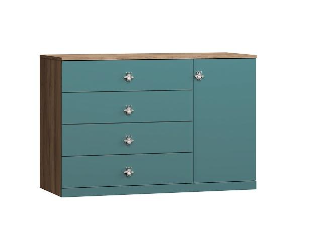 Комод Скарабей - 2 МДФ Аквамарин