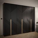 Шкаф распашной Нейс - 3 Черный