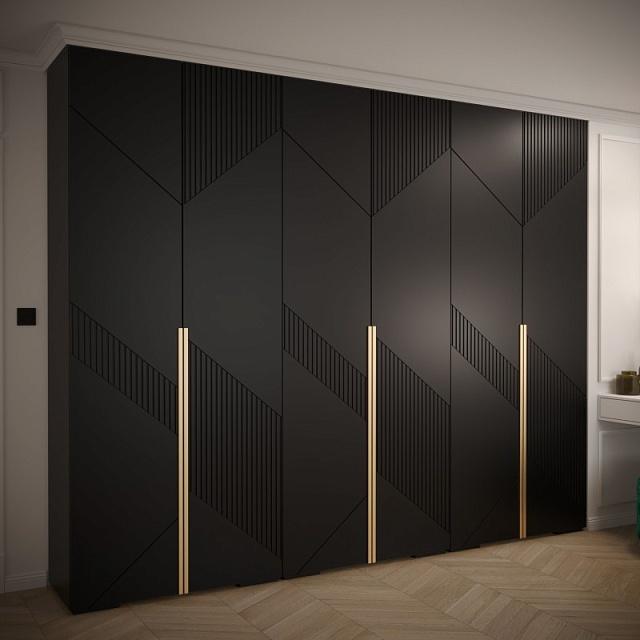 Шкаф распашной Нейс - 3 Черный