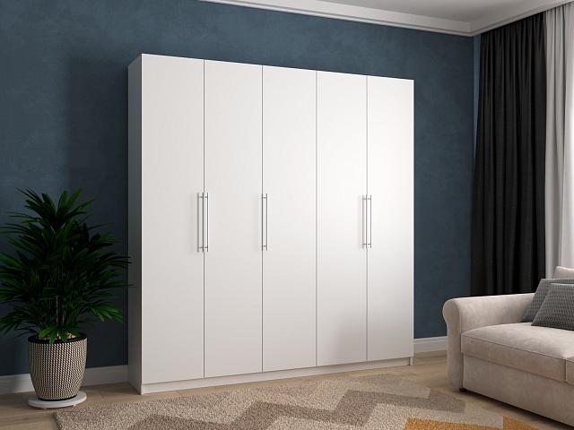 Шкаф распашной Калифорния - 5 Белый