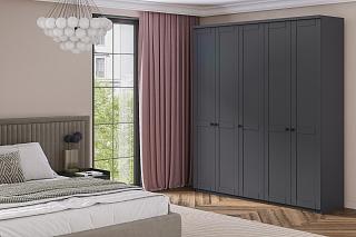 Шкаф распашной София РАХ - 10 МДФ Графит