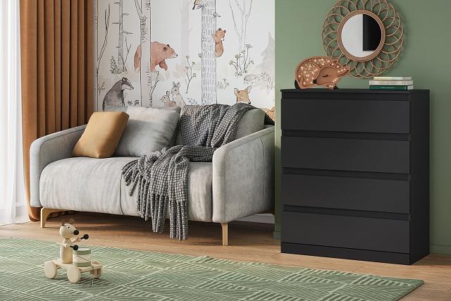 Комод Мальм - 16 Черный
