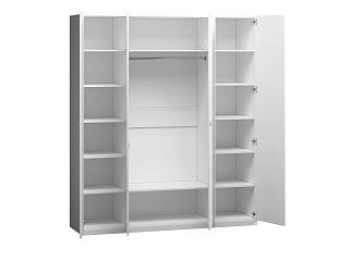 Шкаф распашной Скарабей Mini - 4 Белый