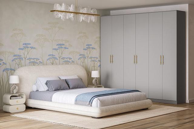 Шкаф распашной Хелена - 6 Шиншилла Серая