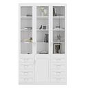 Книжный шкаф Библиограф - 3 №9 Белый