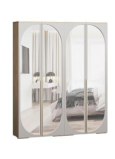 Шкаф распашной Брей - 2.2 Дуб Золотистый / Кашемир