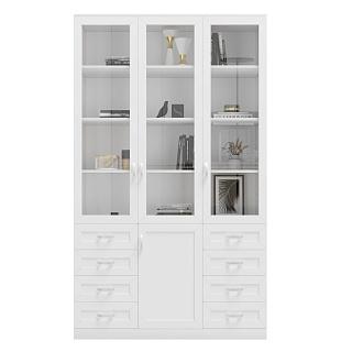 Книжный шкаф Библиограф - 3 №9 Белый