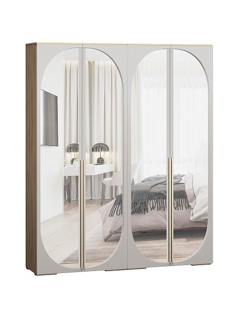 Шкаф распашной Брей - 2.2 Дуб Золотистый / Кашемир