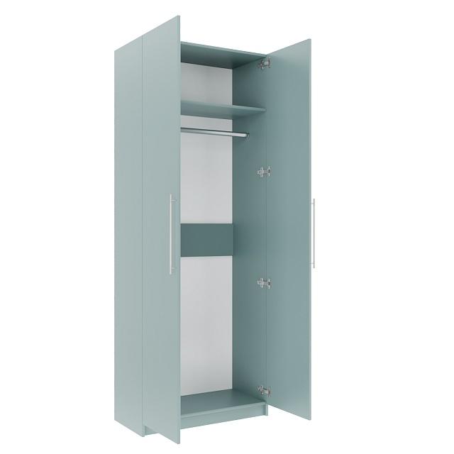 Шкаф распашной Калифорния - 2 Сумеречный Голубой