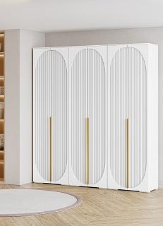 Шкаф распашной Брей - 3 Белый